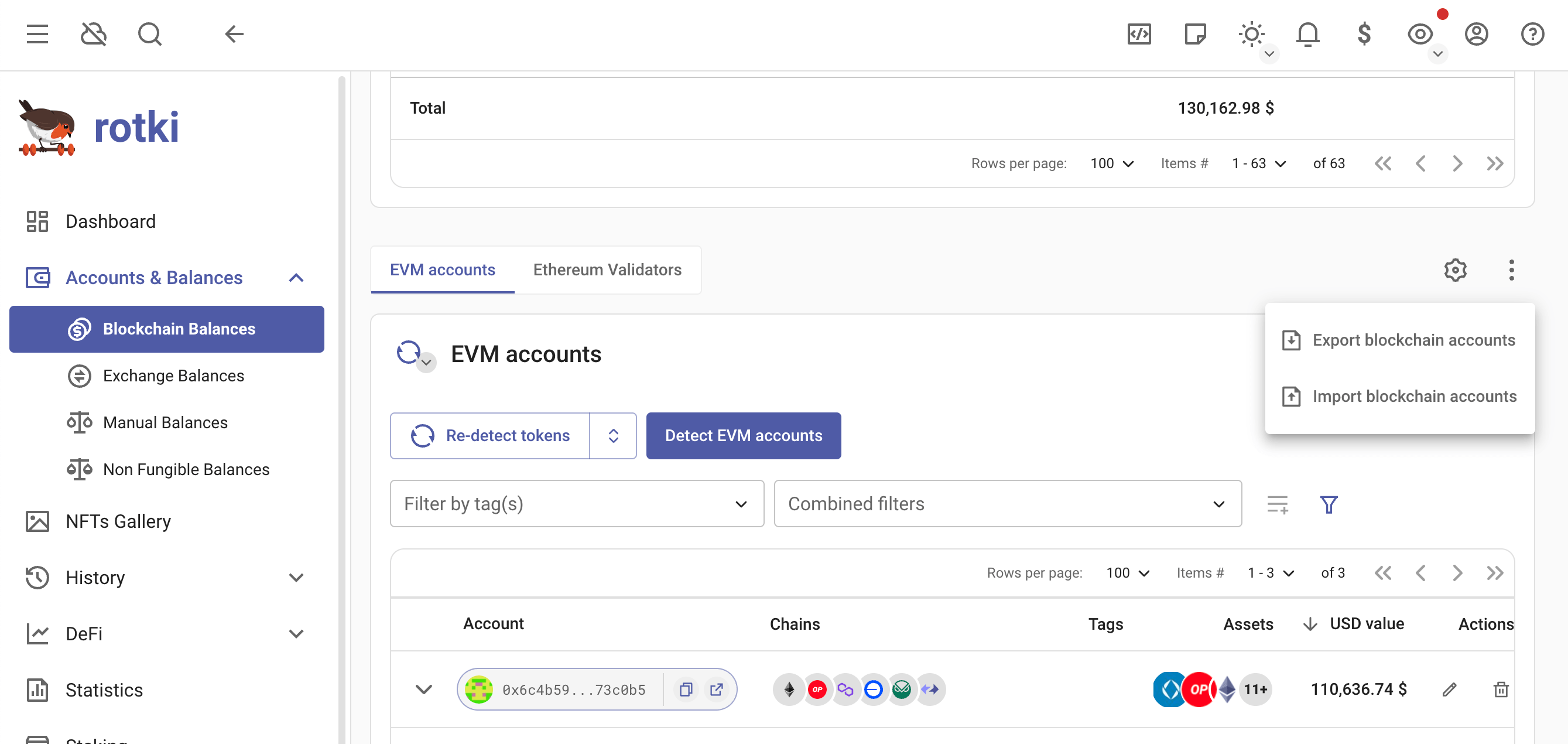 Import and Export Blockchain Accounts