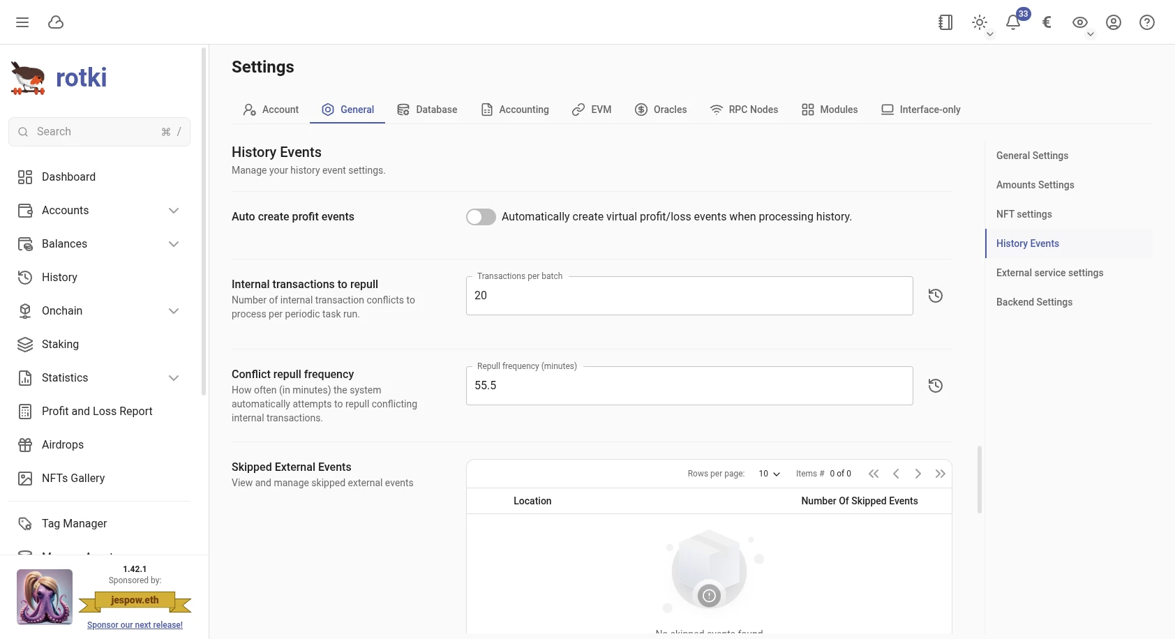 Internal transaction conflicts in general settings