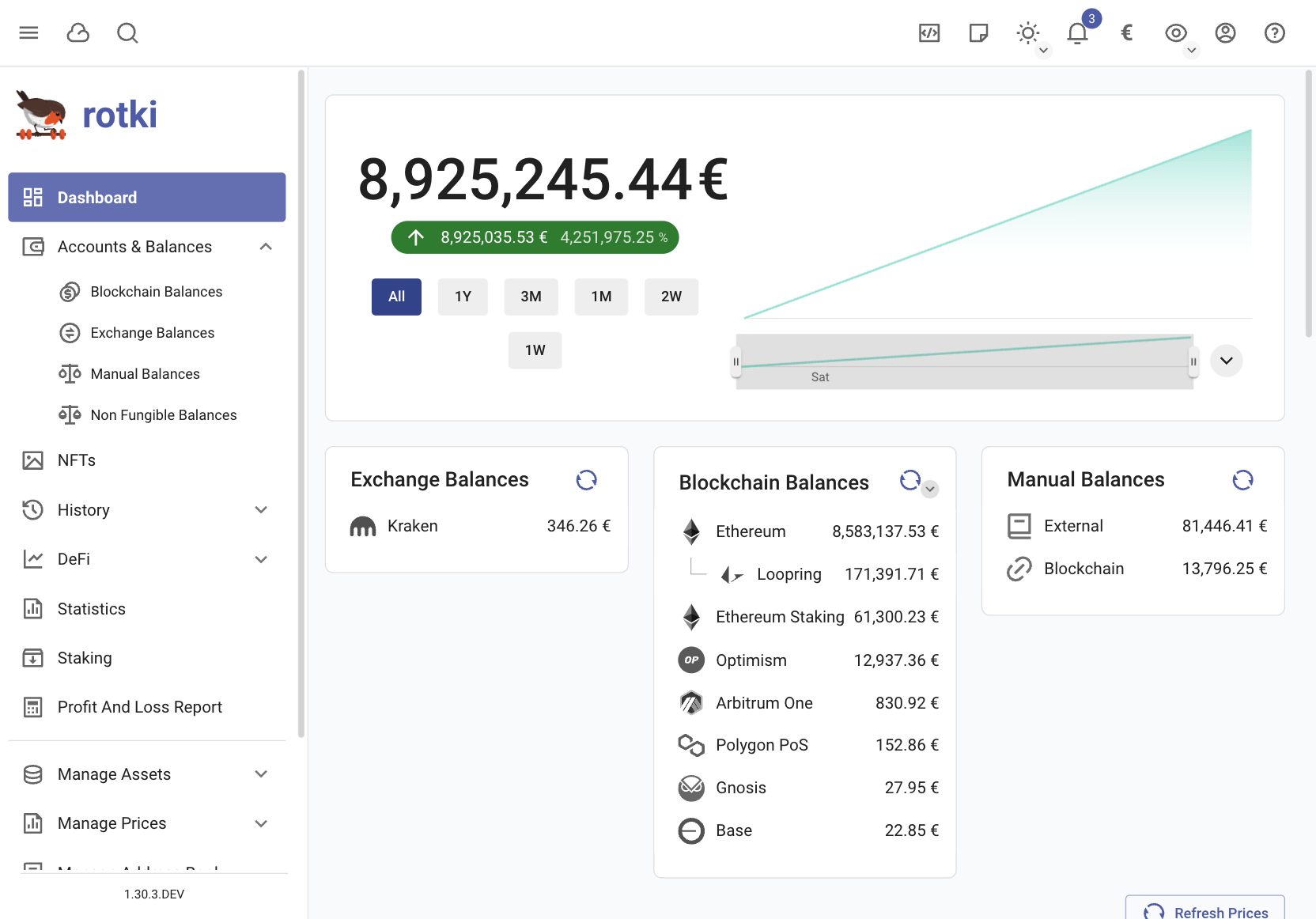 Loopring balances in the UI