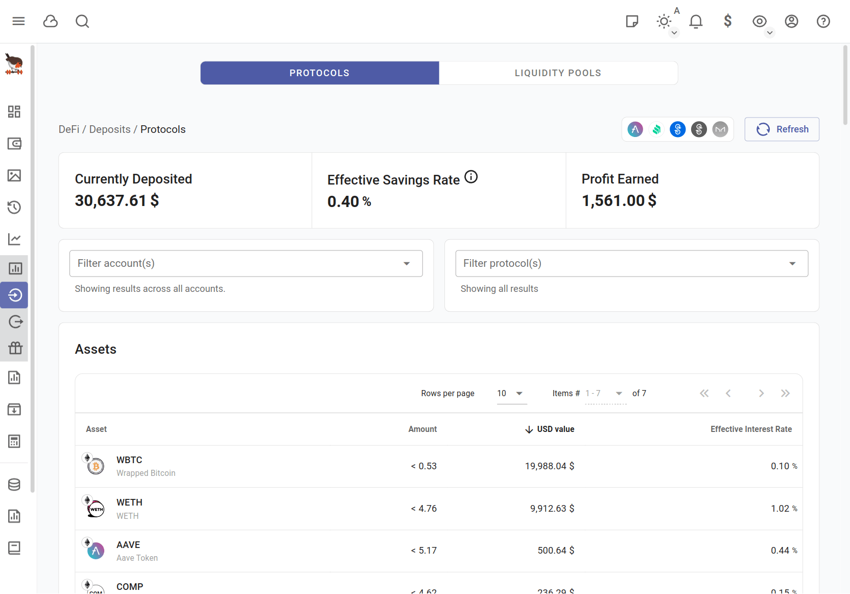 Defi Deposits with premium