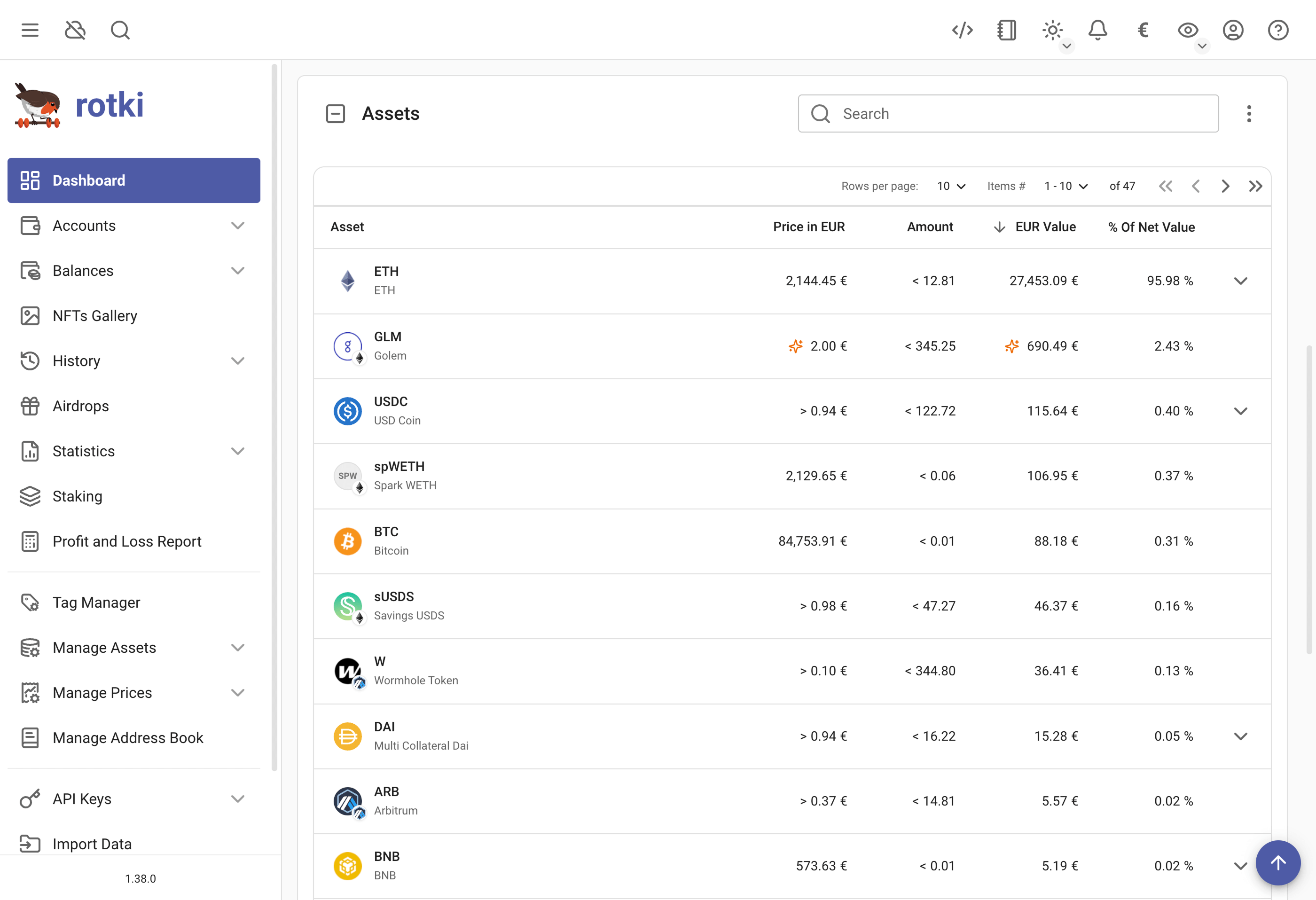 Edited latest price UI indicator
