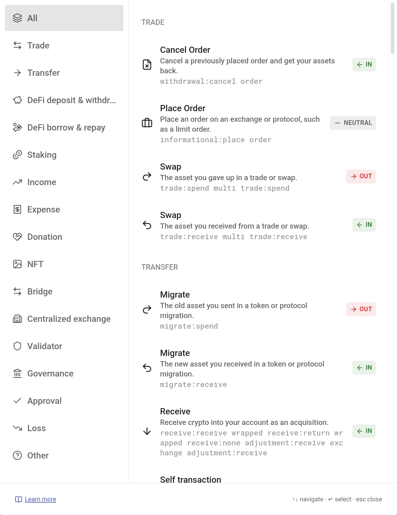 The action picker