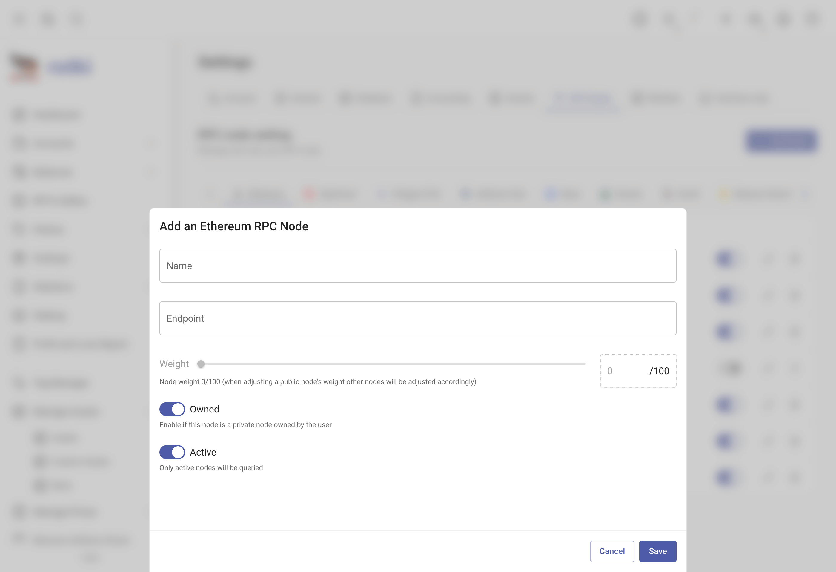 Add an EVM node