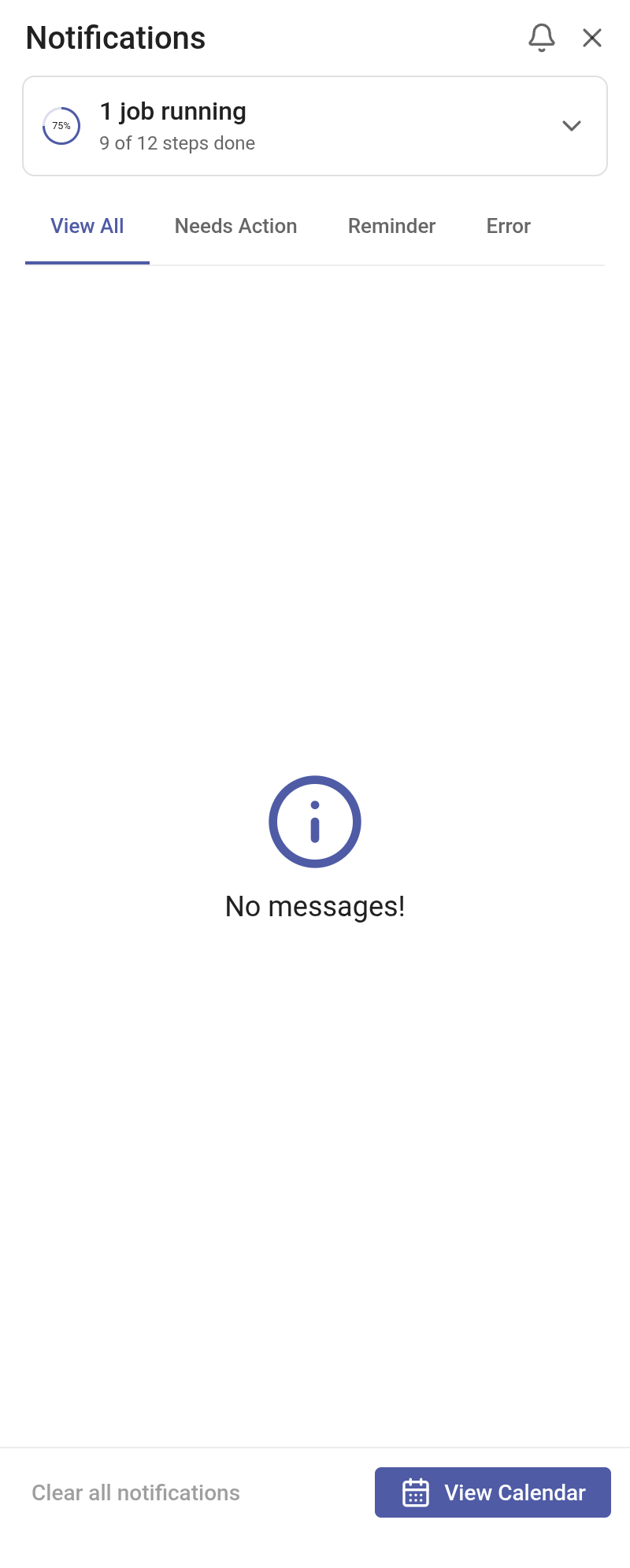 The notification area