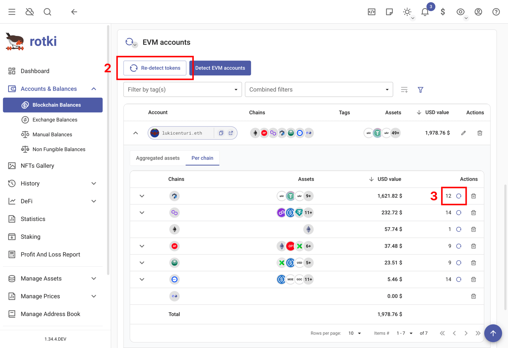 Refresh particular accounts tokens