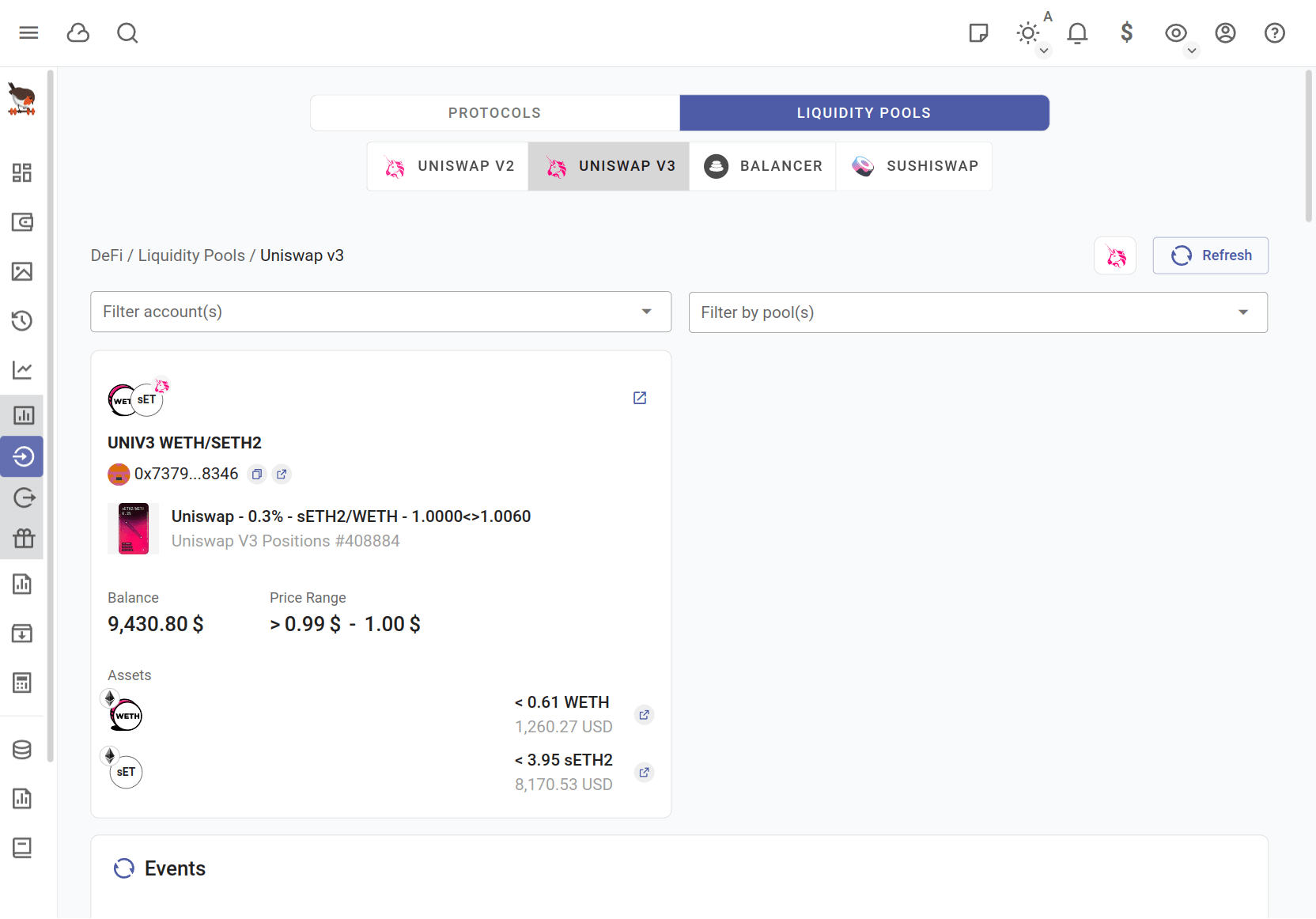 Defi Liquidity Pools