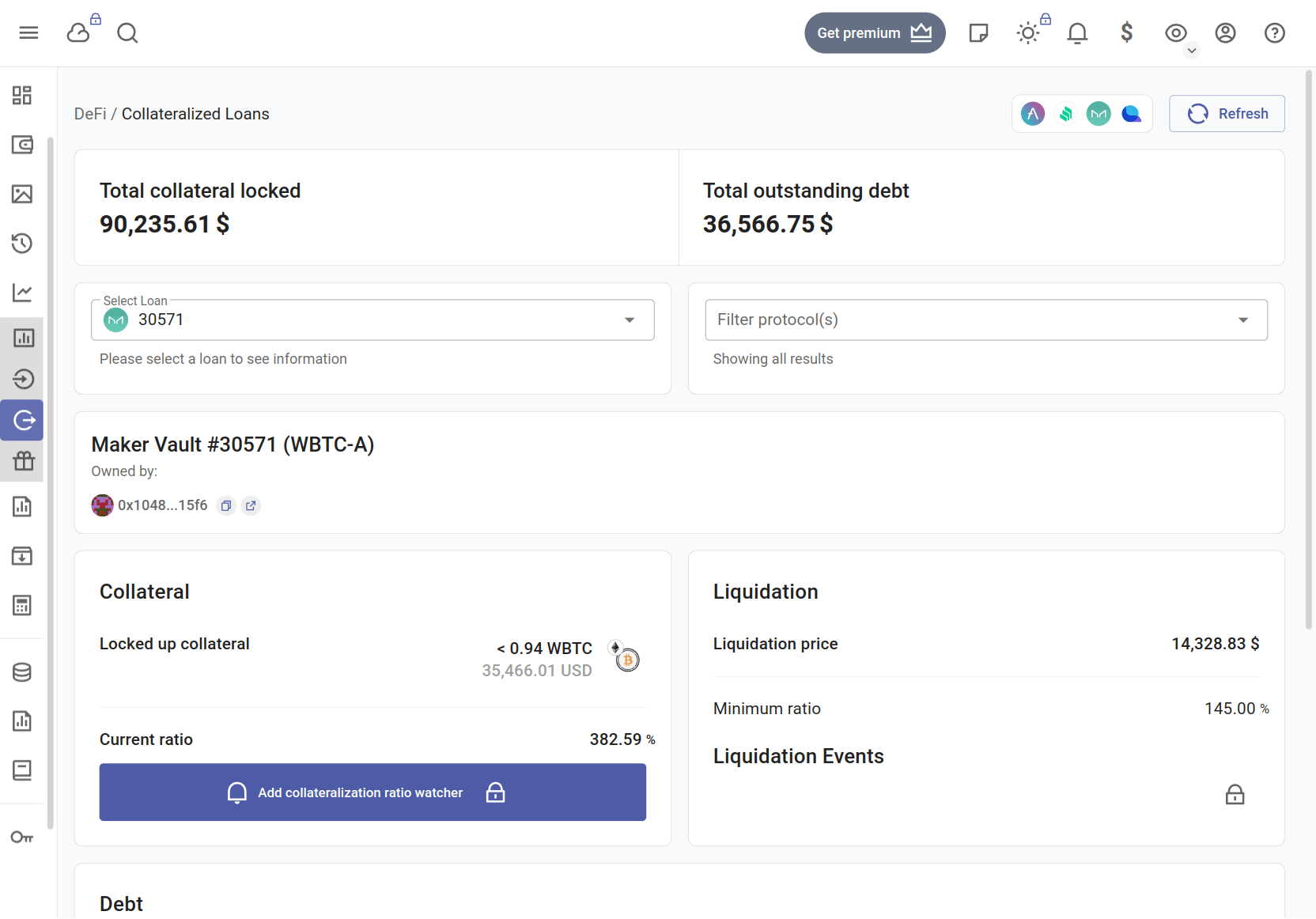 MakerDAO vaults without a premium account