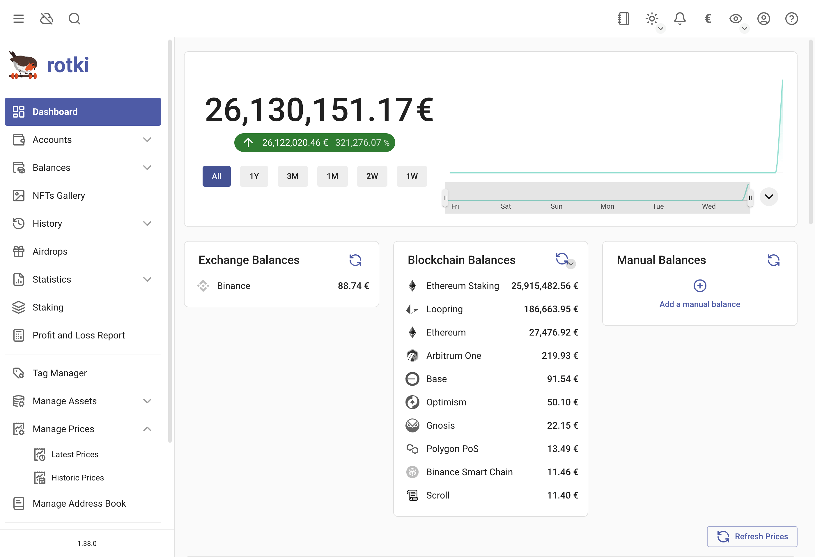 Loopring balances in the UI